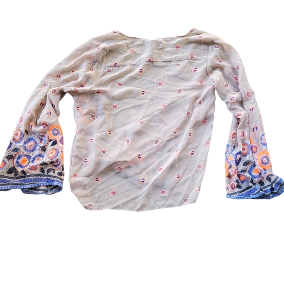 🌙HP🌙Moon Collection Sheer Floral Boho Blouse  Large - Picture 4 of 13